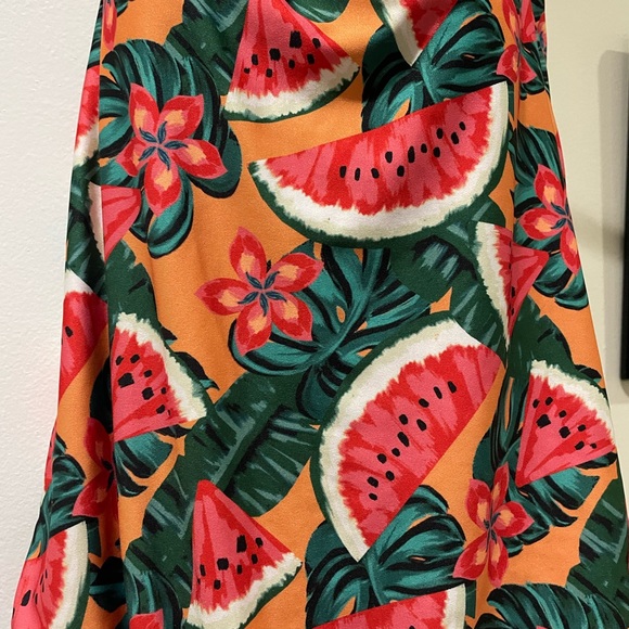 Women’s Modcloth Ava Halter Watermelon Print One-Piece Swimsuit, size XL - Picture 6 of 6